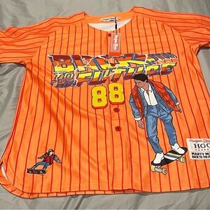 Unisex Back to the Future Orange Jersey​